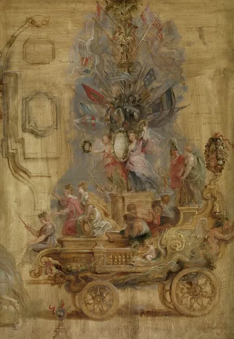 Framed Print : Triumphal Chariot of Kallo, 1638. Creator: Peter Paul Rubens