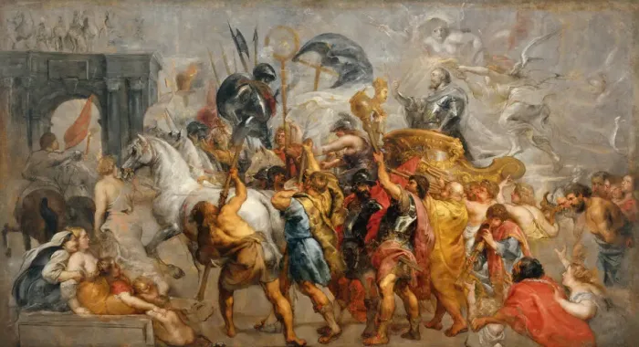 Framed Print : The Triumphal Entry of Henry IV into Paris, Between 1627 and 1630. Creator: Rubens Framed Print : The Triumphal Entry of Henry IV into Paris, Between 1627 and 1630. Creator: Rubens