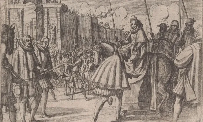 Framed Print : Triumphal Entry of Margaret of Austria into Milan, from The Life of Margaret of Austria Framed Print : Triumphal Entry of Margaret of Austria into Milan, from The Life of Margaret of Austria