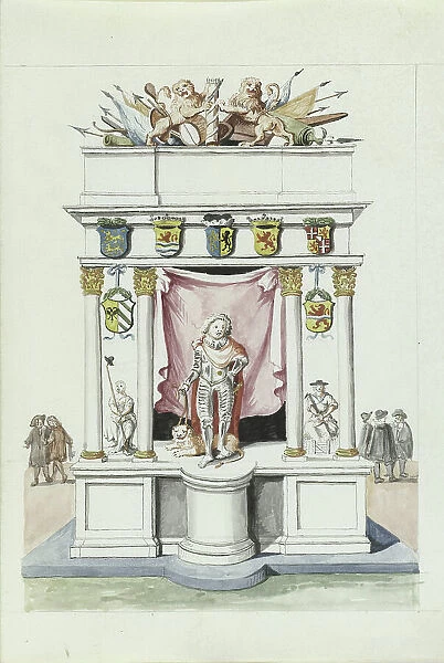 Triumphal gate of Prince Maurits, 1710-1720. Creator: Anon