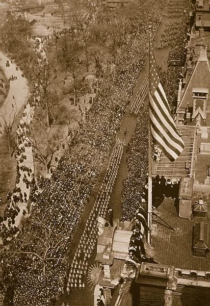 Triumphal march of the 27th Division, U. S. Army, in New York, March 25th, 1919
