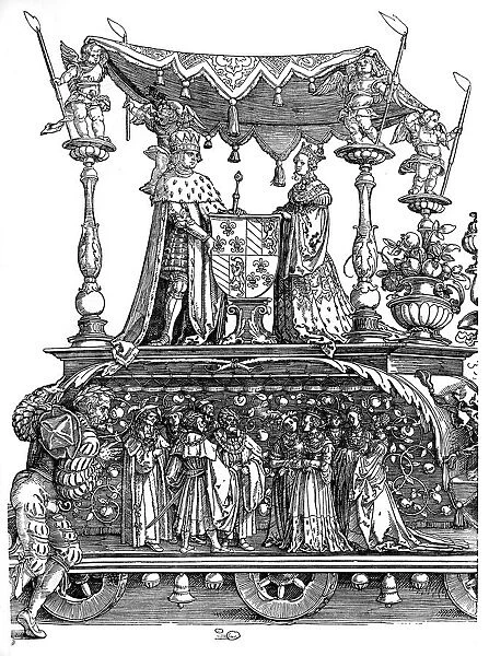 Triumphal Return of Maximilian I, 1515, (1936). Artist: Albrecht Durer