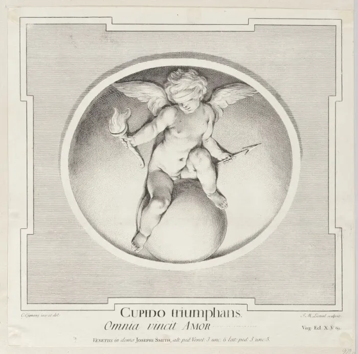 Framed Print : Triumphant Cupid, 1715-96. Creator: Jean-Etienne Liotard Framed Print : Triumphant Cupid, 1715-96. Creator: Jean-Etienne Liotard