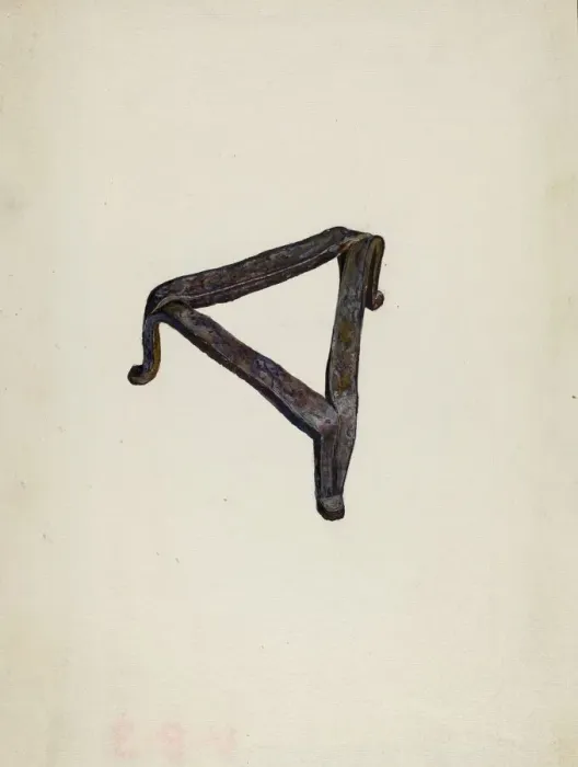 Framed Print : Trivet, 1935 / 1942. Creator: Edna C. Rex Framed Print : Trivet, 1935 / 1942. Creator: Edna C. Rex