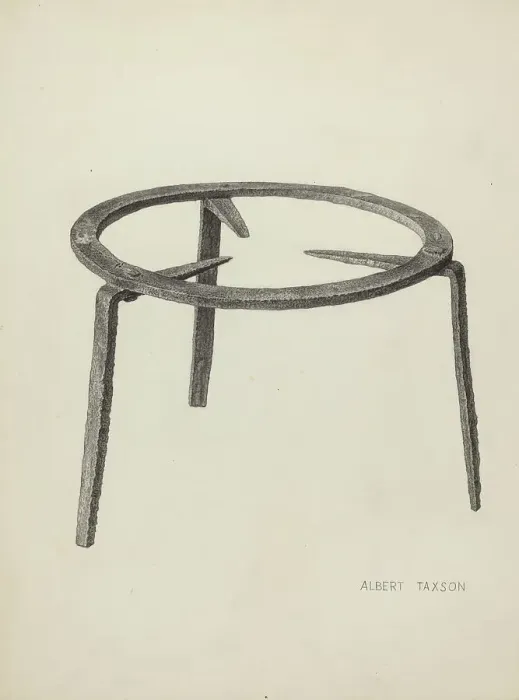 Framed Print : Trivet, c. 1939. Creator: Albert Taxson Framed Print : Trivet, c. 1939. Creator: Albert Taxson