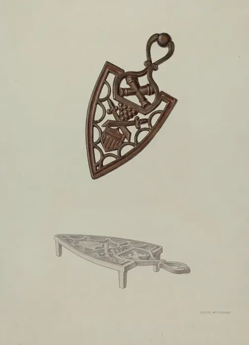 Framed Print : Trivet, c. 1939. Creator: Orrie McCombs Framed Print : Trivet, c. 1939. Creator: Orrie McCombs