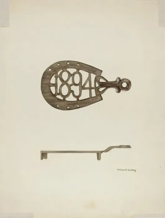 Framed Print : Trivet, c. 1939. Creator: William Ludwig Framed Print : Trivet, c. 1939. Creator: William Ludwig