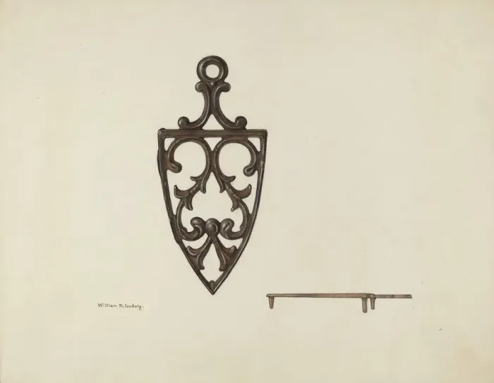 Framed Print : Trivet, c. 1939. Creator: William Ludwig Framed Print : Trivet, c. 1939. Creator: William Ludwig