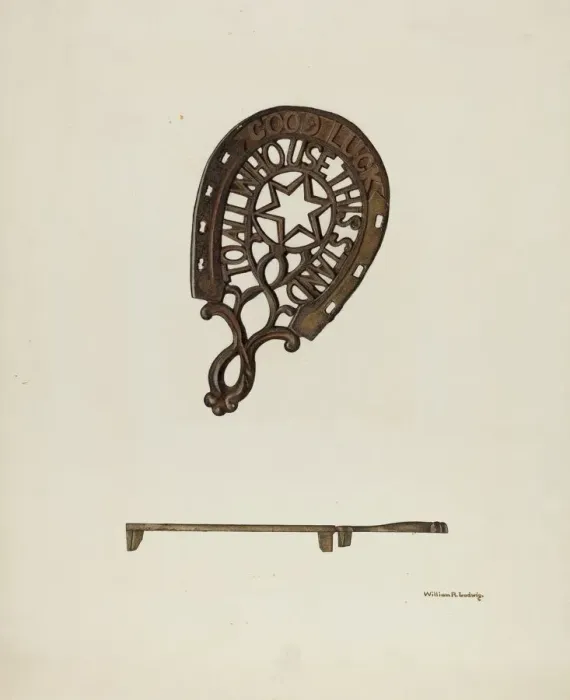 Framed Print : Trivet, c. 1939. Creator: William Ludwig Framed Print : Trivet, c. 1939. Creator: William Ludwig