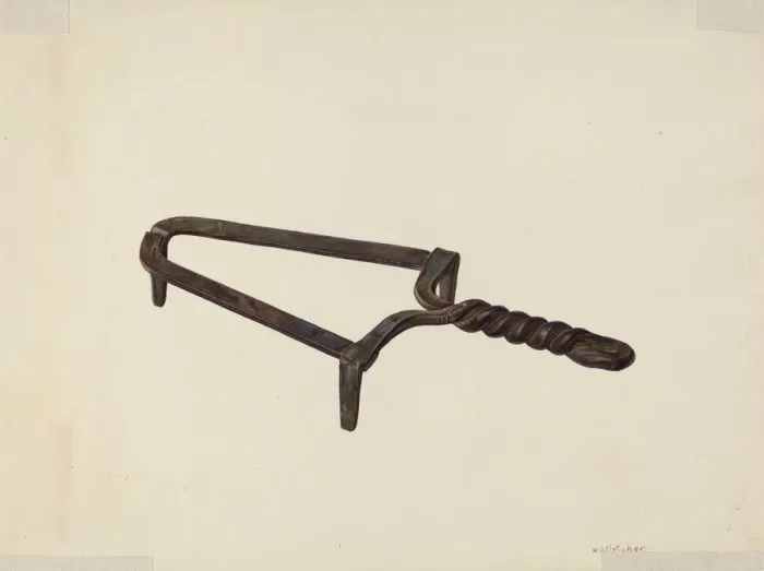 Framed Print : Trivet, c. 1939. Creator: William O. Fletcher