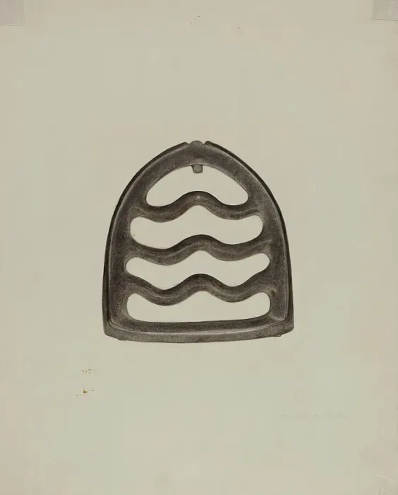 Framed Print : Trivet, c. 1941. Creator: Ardella Watkins Framed Print : Trivet, c. 1941. Creator: Ardella Watkins