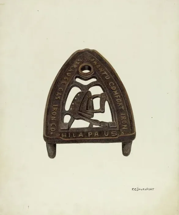 Framed Print : Trivet, c. 1941. Creator: F.C. Davenport Framed Print : Trivet, c. 1941. Creator: F.C. Davenport