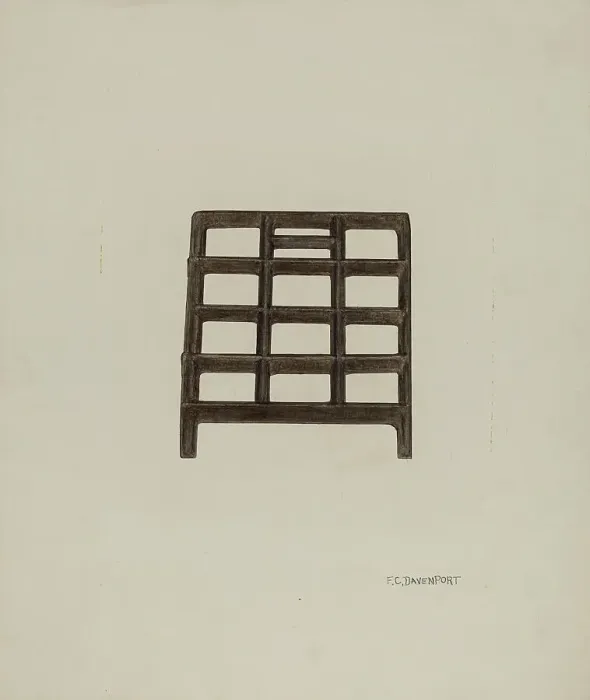 Framed Print : Trivet, c. 1941. Creator: F.C. Davenport Framed Print : Trivet, c. 1941. Creator: F.C. Davenport