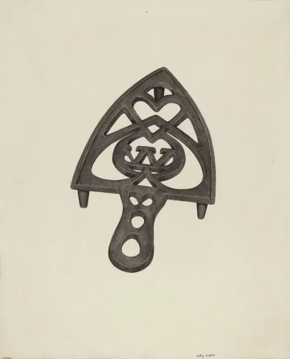 Framed Print : Trivet, c. 1941. Creator: LeRoy Griffith Framed Print : Trivet, c. 1941. Creator: LeRoy Griffith