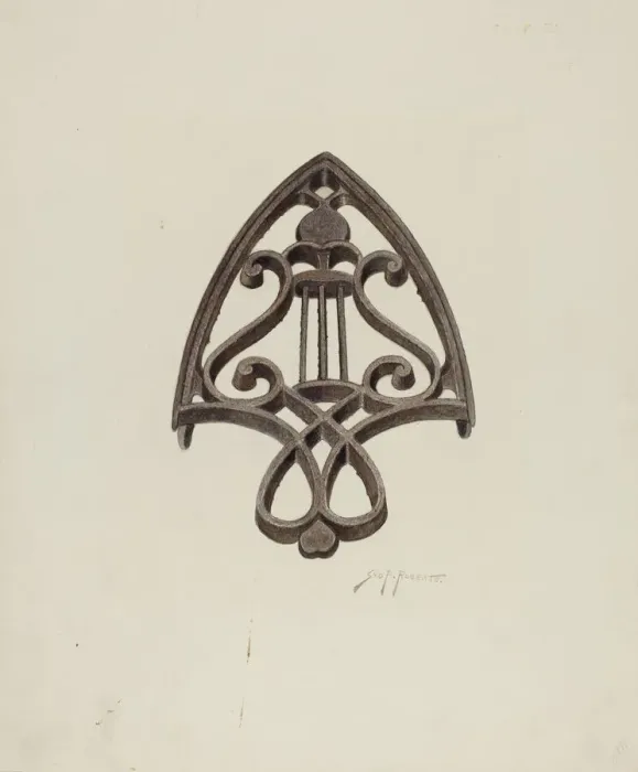 Framed Print : Trivet, c. 1941. Creator: Sydney Roberts Framed Print : Trivet, c. 1941. Creator: Sydney Roberts