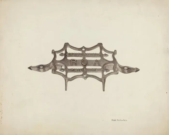 Framed Print : Trivet, c. 1941. Creator: Violet Hartenstein Framed Print : Trivet, c. 1941. Creator: Violet Hartenstein