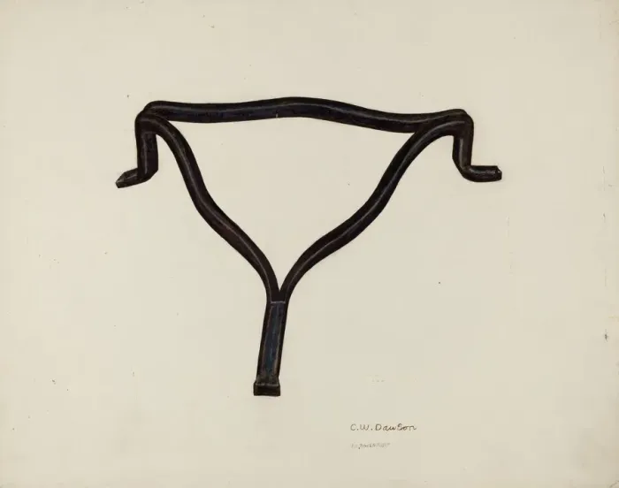 Framed Print : Trivet, c. 1942. Creator: Clarence W Dawson Framed Print : Trivet, c. 1942. Creator: Clarence W Dawson