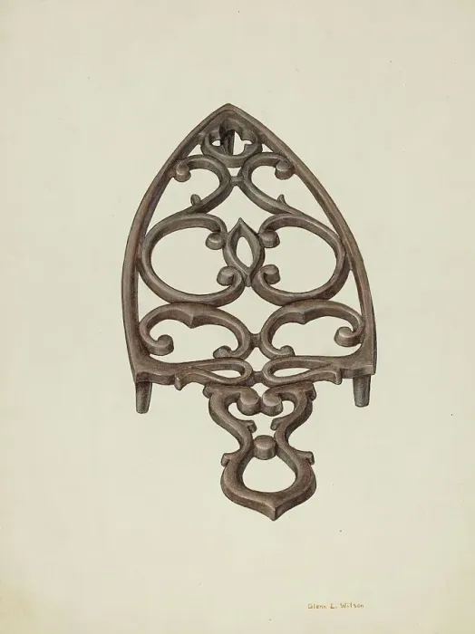 Framed Print : Trivet, c. 1942. Creator: Glenn Wilson Framed Print : Trivet, c. 1942. Creator: Glenn Wilson