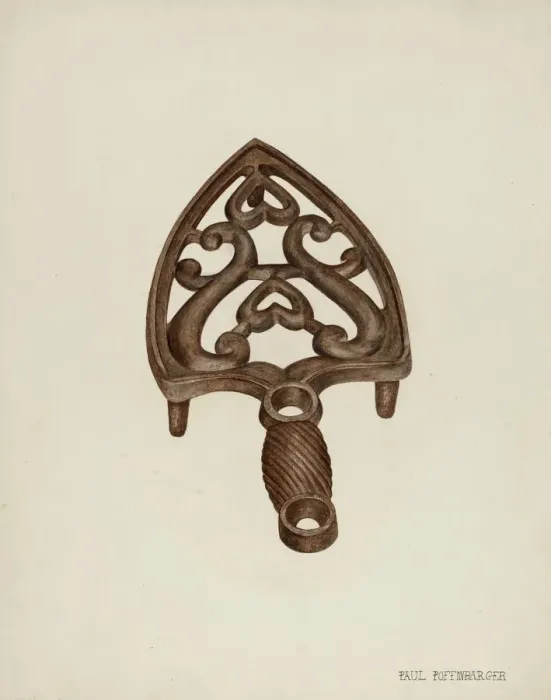 Framed Print : Trivet, c. 1942. Creator: Paul Poffinbarger Framed Print : Trivet, c. 1942. Creator: Paul Poffinbarger