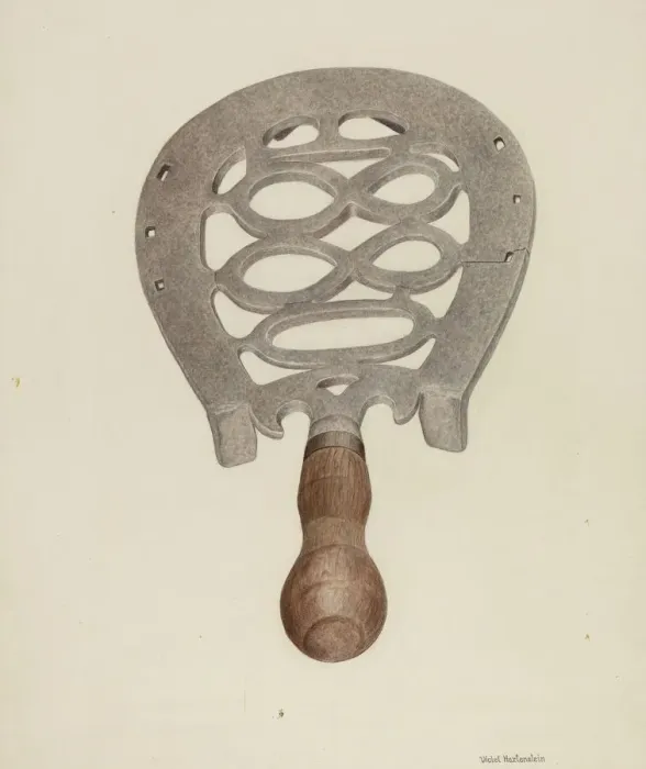Framed Print : Trivet, c. 1942. Creator: Violet Hartenstein Framed Print : Trivet, c. 1942. Creator: Violet Hartenstein
