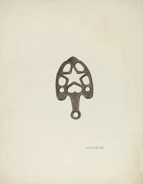 Framed Print : Trivet, c. 1942. Creator: Violet Hartenstein Framed Print : Trivet, c. 1942. Creator: Violet Hartenstein
