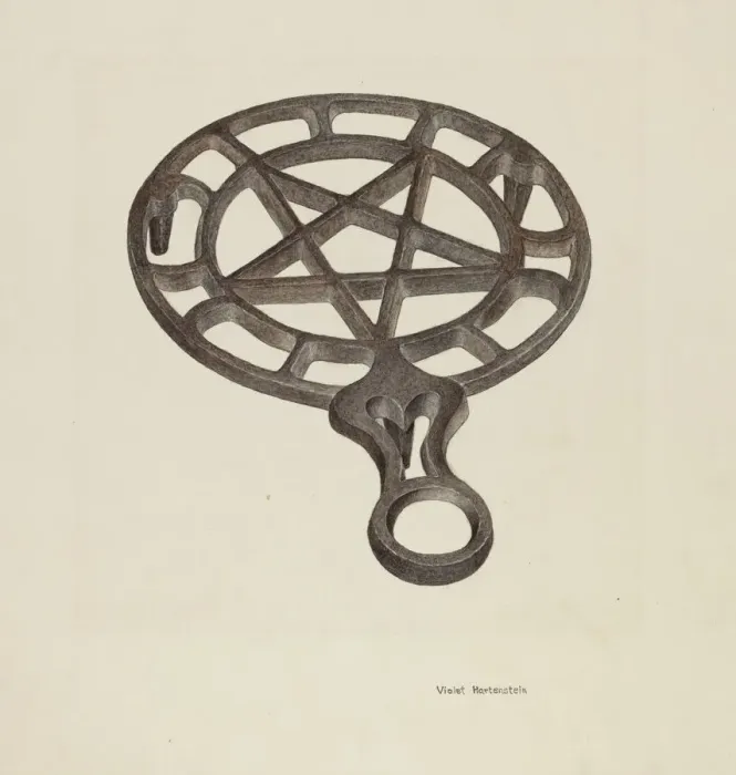 Framed Print : Trivet, c. 1942. Creator: Violet Hartenstein Framed Print : Trivet, c. 1942. Creator: Violet Hartenstein