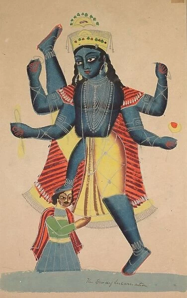 Trivikramapada (Three Steps of Vishnu), 1800s. Creator: Unknown