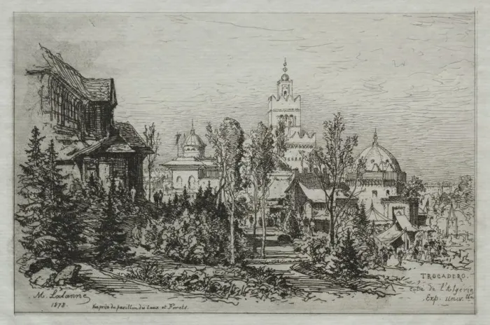 Framed Print : Trocadero. Creator: Maxime Lalanne (French, 1827-1886)
