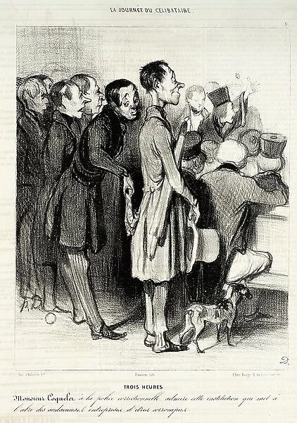 Trois heures, 1839. Creator: Honore Daumier