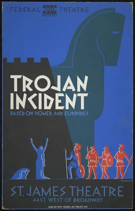 Framed Print : Trojan Incident, New York, 1938. Creator: Unknown Framed Print : Trojan Incident, New York, 1938. Creator: Unknown