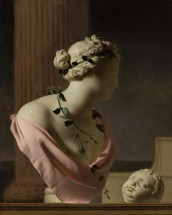 Framed Print : Trompe l'Oeil with a Bust of Venus. Creator: Caesar Boetius van Everdingen Framed Print : Trompe l'Oeil with a Bust of Venus. Creator: Caesar Boetius van Everdingen