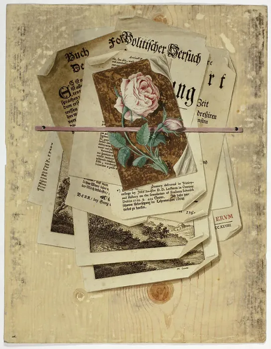 Framed Print : Trompe L'Oeil: Papers Pinned to Wall, 1735 / 65. Creator: Martin Cerulli Framed Print : Trompe L'Oeil: Papers Pinned to Wall, 1735 / 65. Creator: Martin Cerulli
