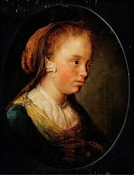 Framed Print : Tronie of a Girl, c1635-1640. Creator: Gerrit Dou Framed Print : Tronie of a Girl, c1635-1640. Creator: Gerrit Dou