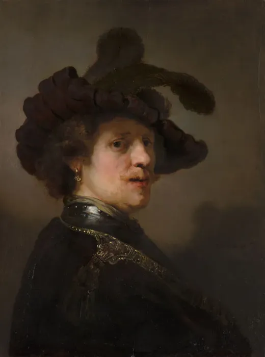Framed Print : Tronie of a Man with a Feathered Beret, ca 1635-1640. Creator Framed Print : Tronie of a Man with a Feathered Beret, ca 1635-1640. Creator