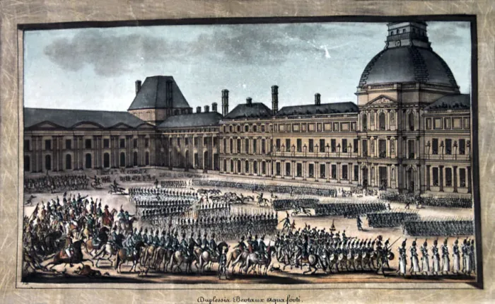 Framed Print : The Troop Parade during the Grand Parade, Tuileries Palace, 19th century