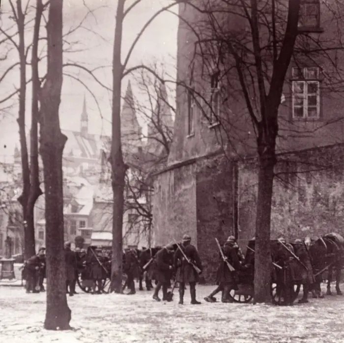 Framed Print : Troops, Aachen, Germany, c1914-c1918 Framed Print : Troops, Aachen, Germany, c1914-c1918