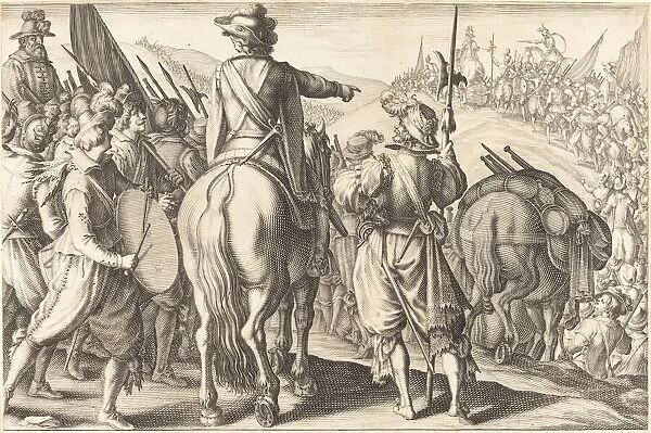 The Troops on the March, c. 1614. Creator: Jacques Callot