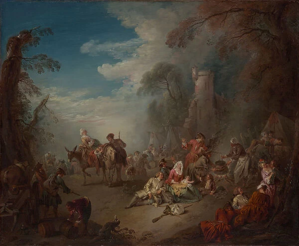 Troops at Rest, ca. 1725. Creator: Jean-Baptiste Pater