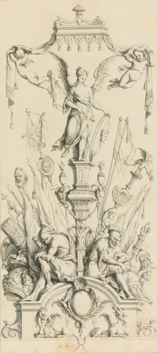Framed Print : Trophees Nouvellement Inventez par J. B. Toro. 1716. 1716 Framed Print : Trophees Nouvellement Inventez par J. B. Toro. 1716. 1716