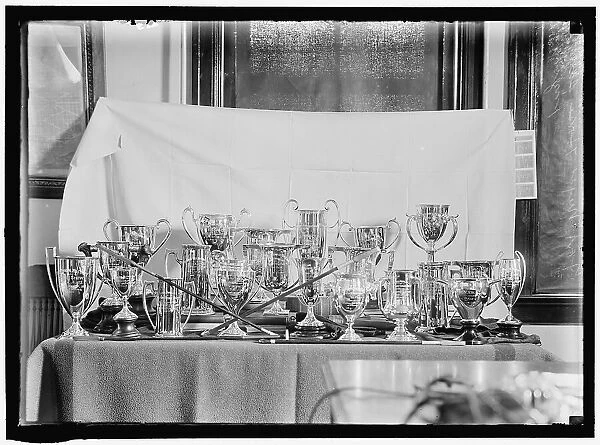 Trophies, between 1913 and 1917. Creator: Harris & Ewing. Trophies, between 1913 and 1917. Creator: Harris & Ewing
