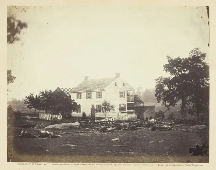 Framed Print : Trossells House, Battle-Field of Gettysburg, July 1863. Creator: Alexander Gardner Framed Print : Trossells House, Battle-Field of Gettysburg, July 1863. Creator: Alexander Gardner
