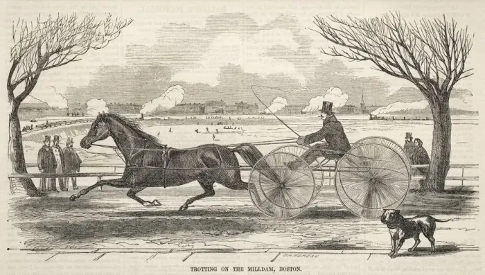 Framed Print : Trotting on the Mill Dam, Boston, 1859. Creator: Winslow Homer (American, 1836-1910) Framed Print : Trotting on the Mill Dam, Boston, 1859. Creator: Winslow Homer (American, 1836-1910)