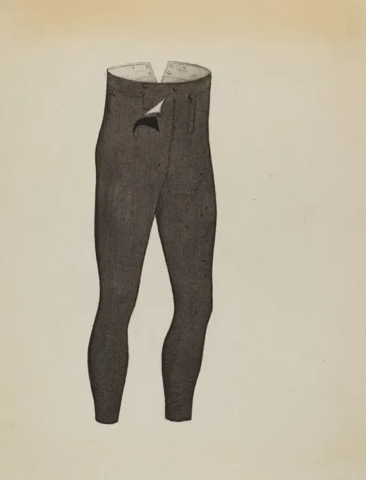 Framed Print : Trousers, 1935 / 1942. Creator: Creighton Kay-Scott Framed Print : Trousers, 1935 / 1942. Creator: Creighton Kay-Scott