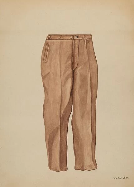 Trousers, c. 1937. Creator: William O. Fletcher