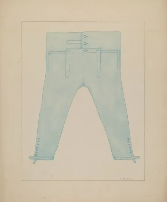 Framed Print : Trousers, c. 1941. Creator: Frederick Jackson Framed Print : Trousers, c. 1941. Creator: Frederick Jackson