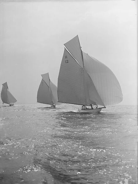 The Truant and Antwerpia IV racing with spinnakers, 27th May 1912. Creator