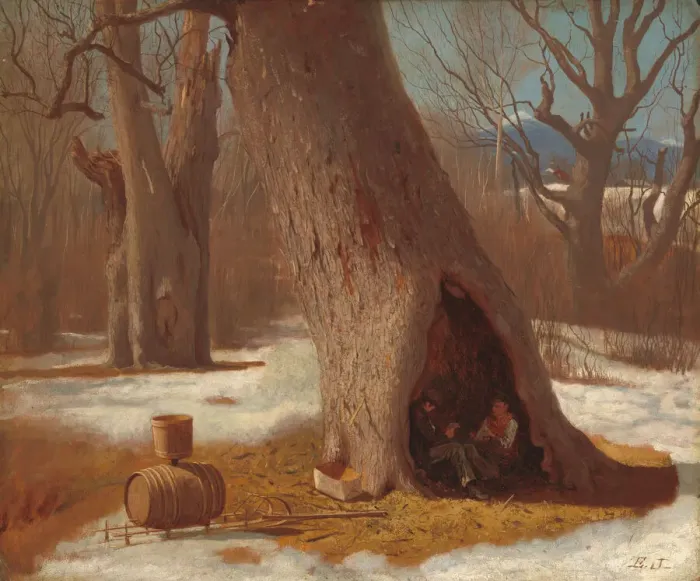 Framed Print : The Truants, c. 1870. Creator: Eastman Johnson Framed Print : The Truants, c. 1870. Creator: Eastman Johnson