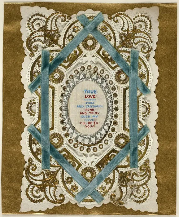Framed Print : True Love (Valentine), c.1881. Creator: Unknown Framed Print : True Love (Valentine), c.1881. Creator: Unknown