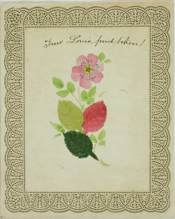 Framed Print : True Love's Fond Token (Valentine), n.d. Creator: Joseph Addenbrooke Framed Print : True Love's Fond Token (Valentine), n.d. Creator: Joseph Addenbrooke