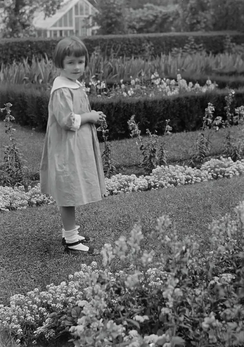 Framed Print : Truesdale, Virginia, Miss, standing in a garden, 1915 July 21. Creator: Arnold Genthe Framed Print : Truesdale, Virginia, Miss, standing in a garden, 1915 July 21. Creator: Arnold Genthe
